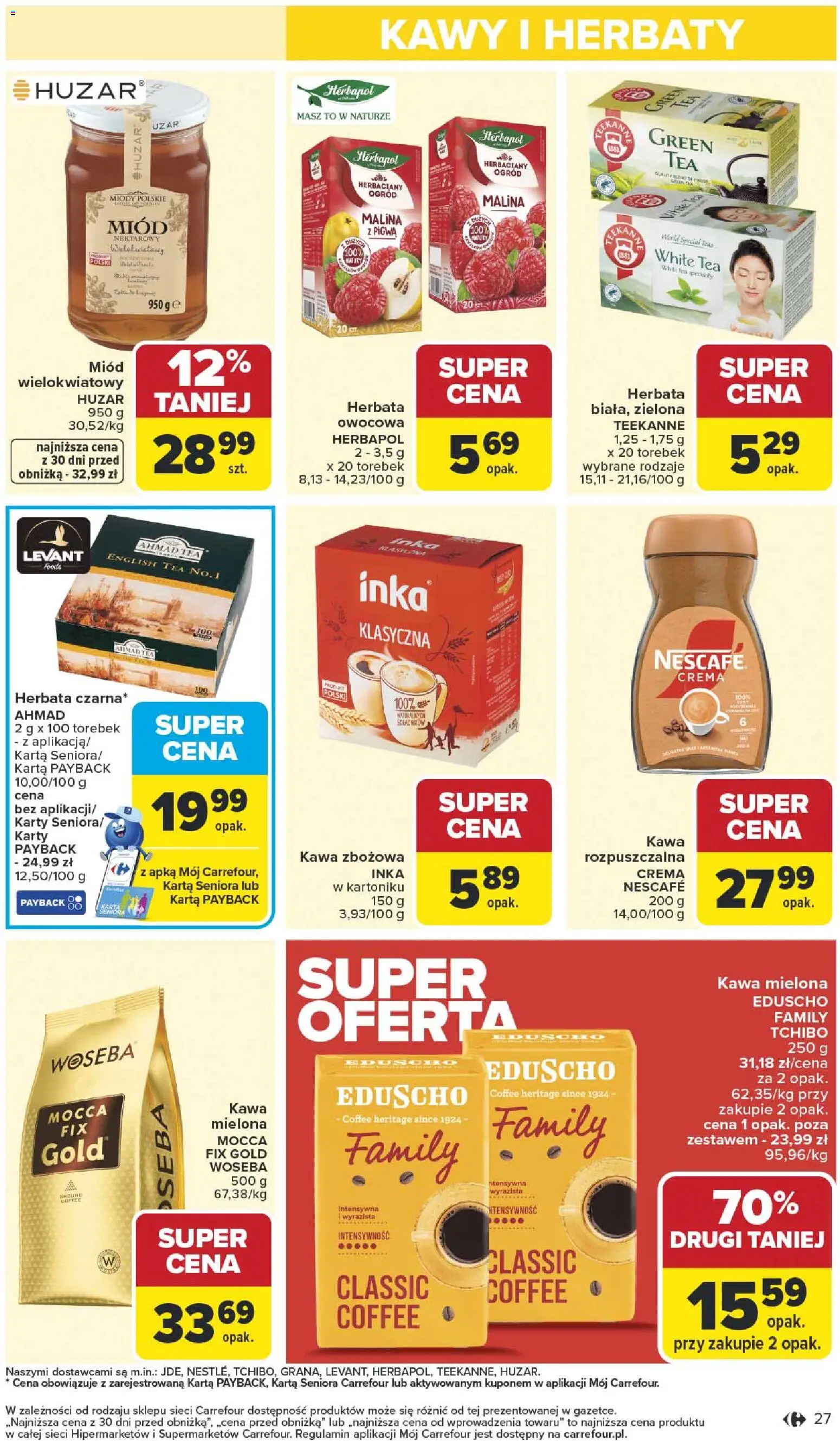 Carrefour Gazetka od 05.01.2026 | Strona: 29 | Produkty: Malina, Nescafe, Kawa, Herbata