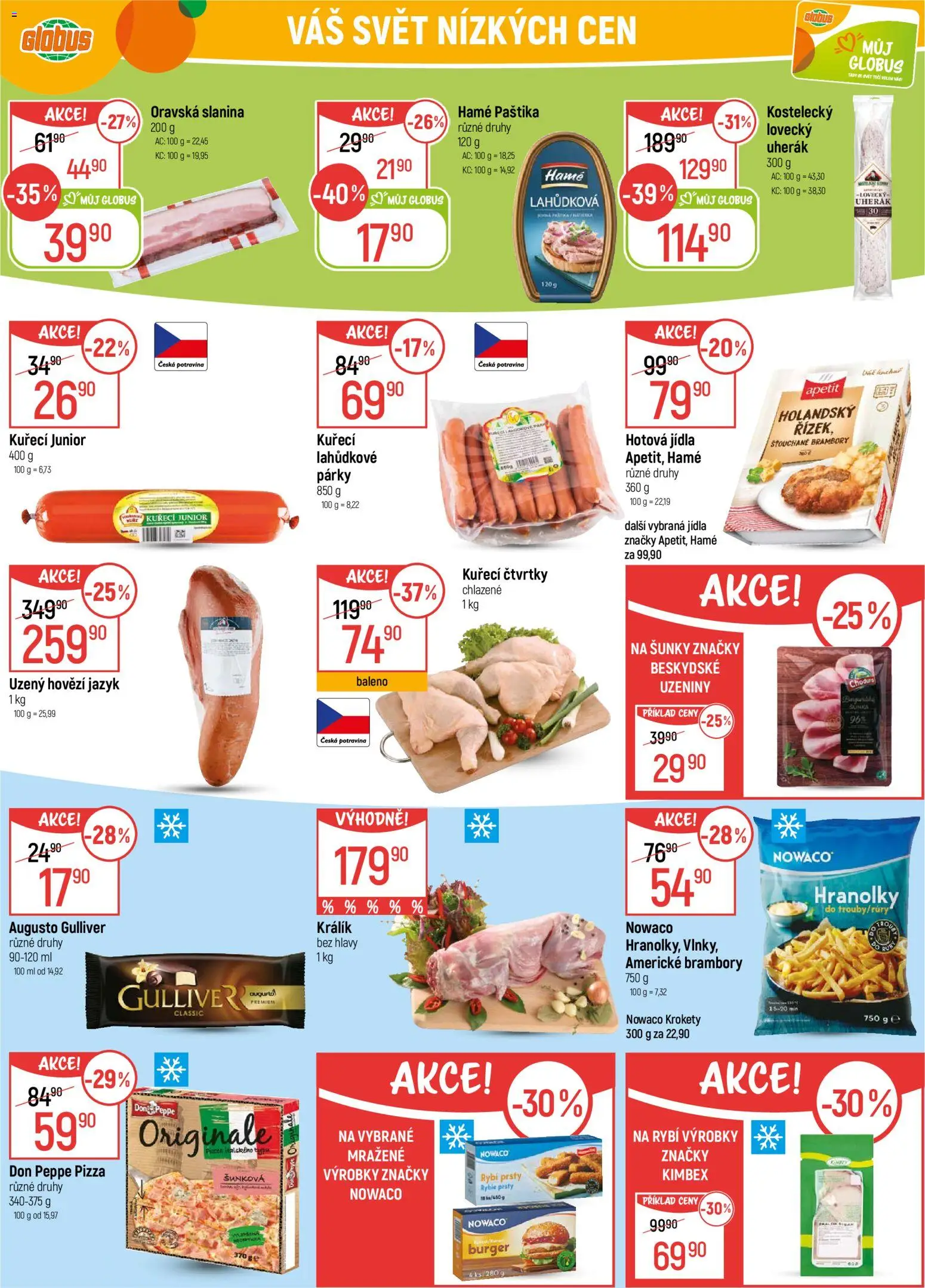 Globus leták - Praha-Štěrboholy  od 03.12.2025 | Strana: 32 | Produkty: Pizza, Hotová jídla, Rybí prsty, Paštika