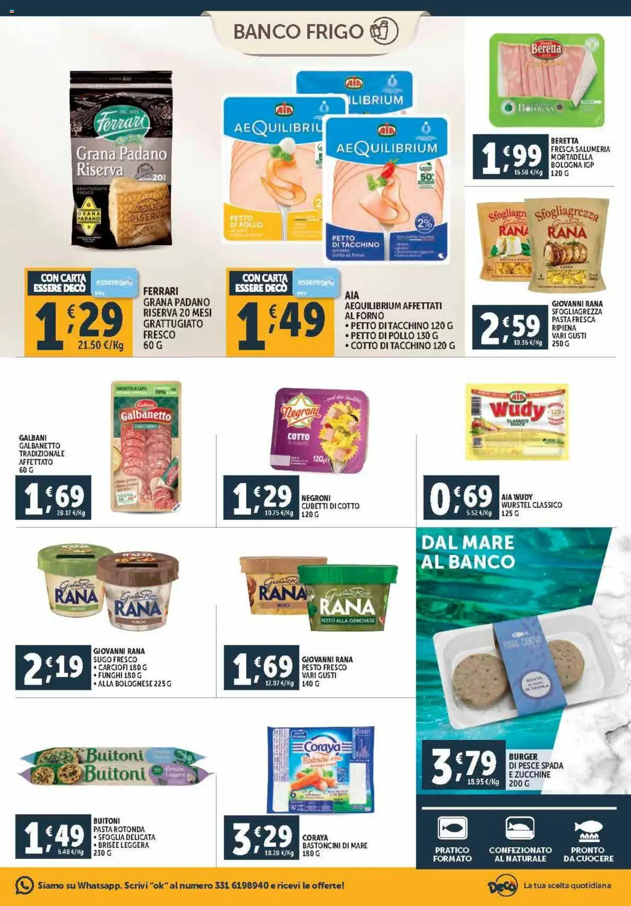 Volantino Decò del 12.09.2025 | Pagina: 7 | Prodotti: Petto di Pollo, Pasta, Funghi, Forno