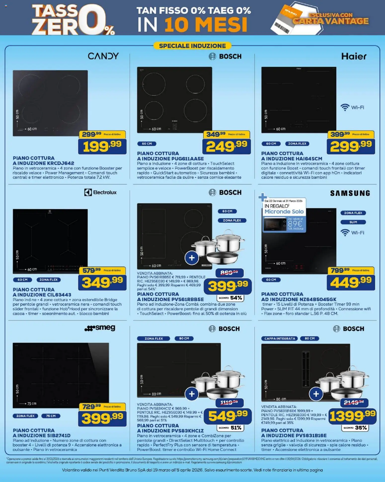 Volantino BRUNO del 19.03.2026 | Pagina: 25 | Prodotti: Piano cottura, Samsung