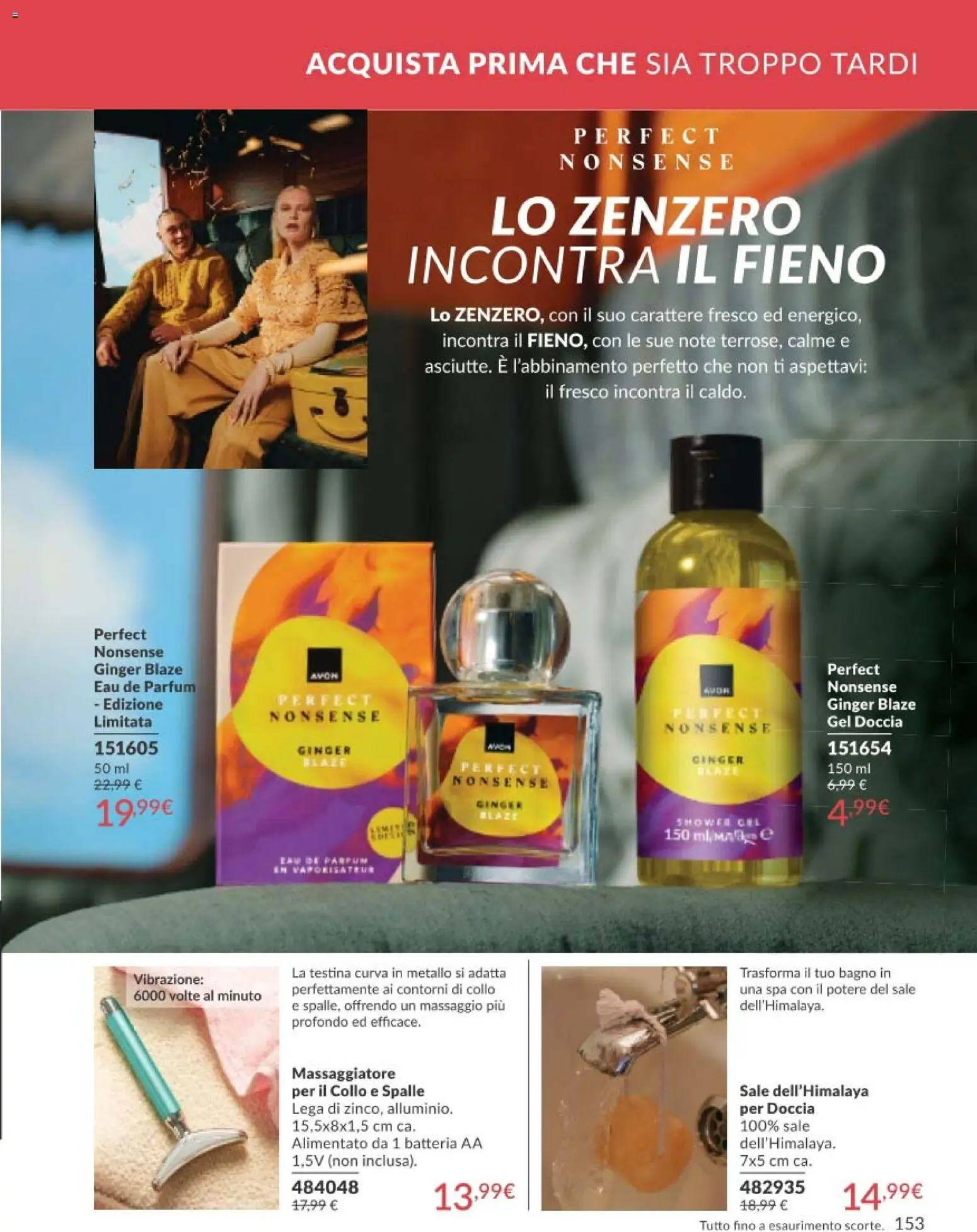 Volantino Avon del 01.05.2026 | Pagina: 153 | Prodotti: Sale, Batteria, Bagno, Doccia