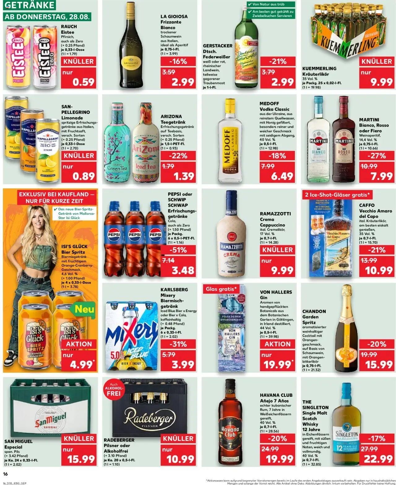 Kaufland prospekt Bremen	 - gültig ab dem 28.08.2025 | Seite: 16 | Produkte: Whisky, Bier, Mixery, Ramazzotti