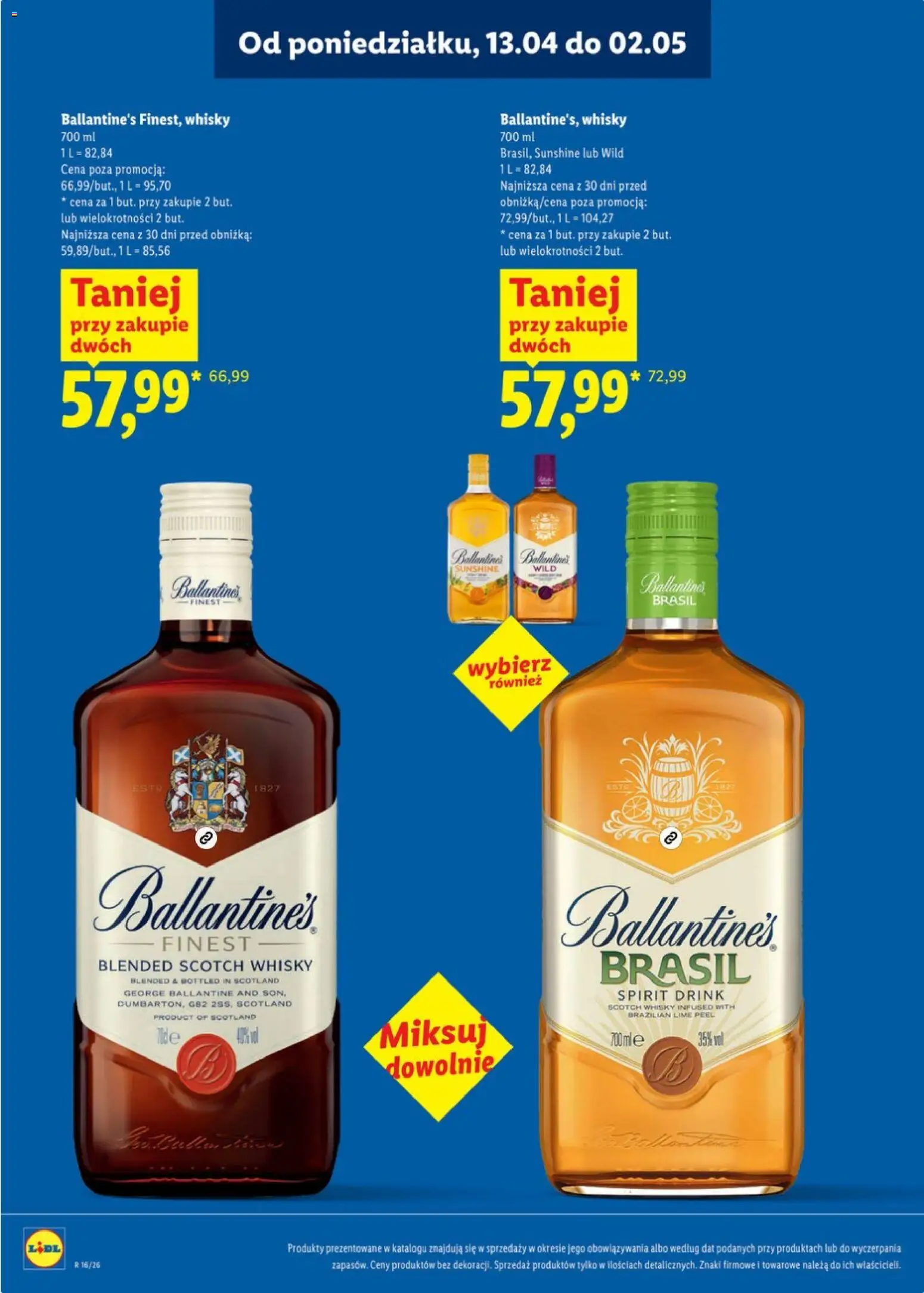 Lidl Katalog alkoholi mocnych od 13.04.2026 | Strona: 11 | Produkty: Whisky