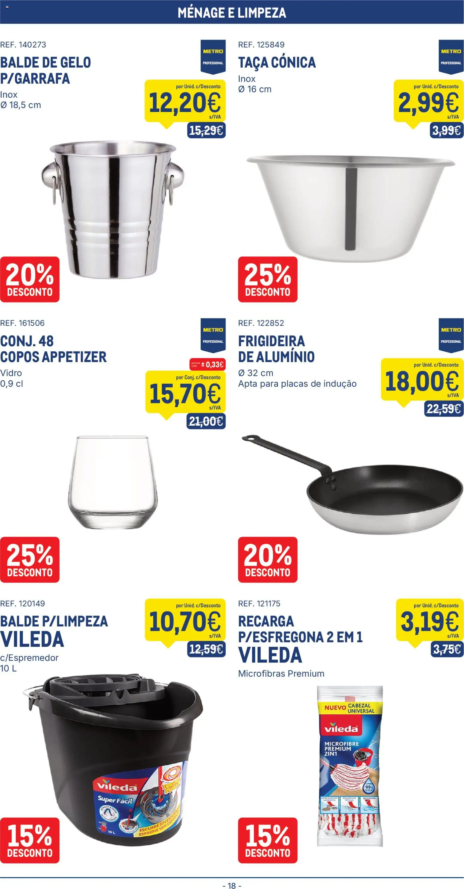 Makro folheto │ válido de 27.01.2026 | Página: 18 | Produtos: Copos, Balde, Frigideira