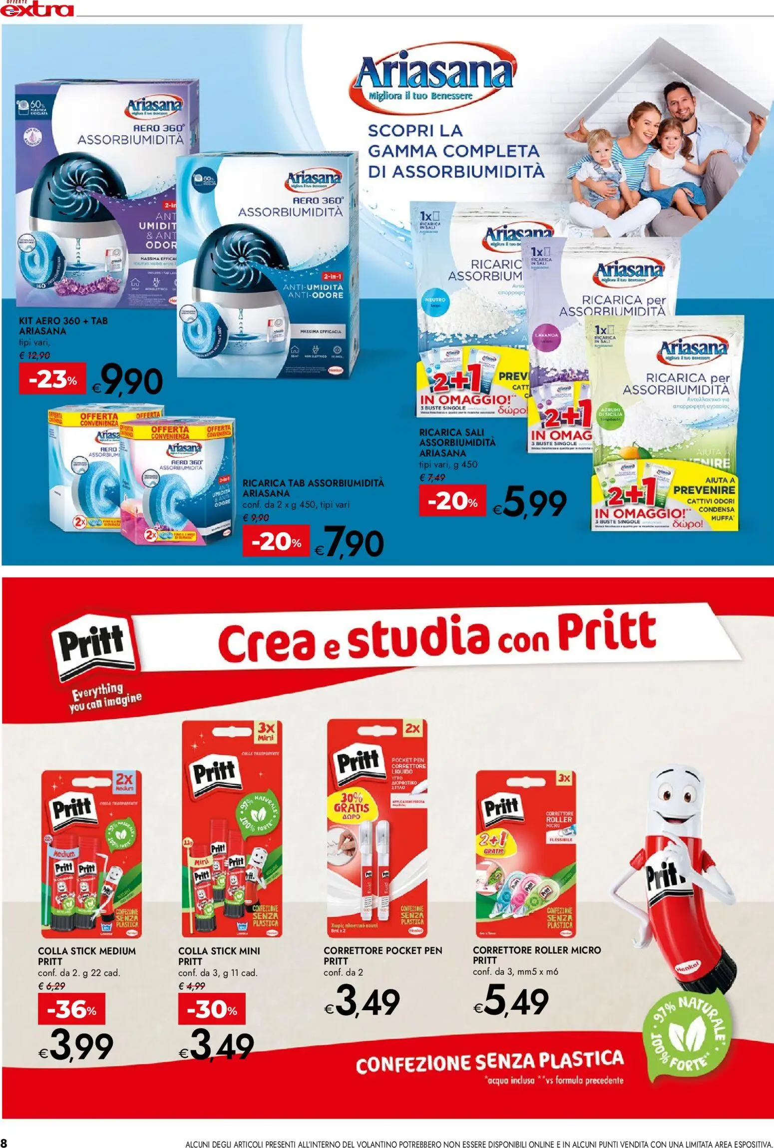 Volantino bennet del 23.10.2025 | Pagina: 8 | Prodotti: Acqua, Agrumi, Colla, Correttore