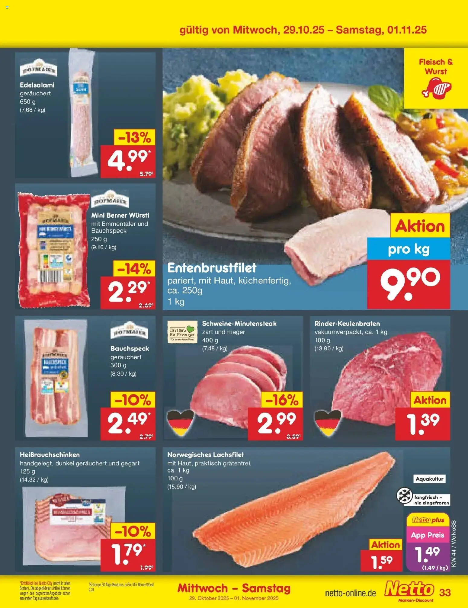 Netto Marken-Discount prospekt Pirna	 – gültig ab 27.10.2025 | Seite: 37 | Produkte: Würstl, Wurst, Fleisch