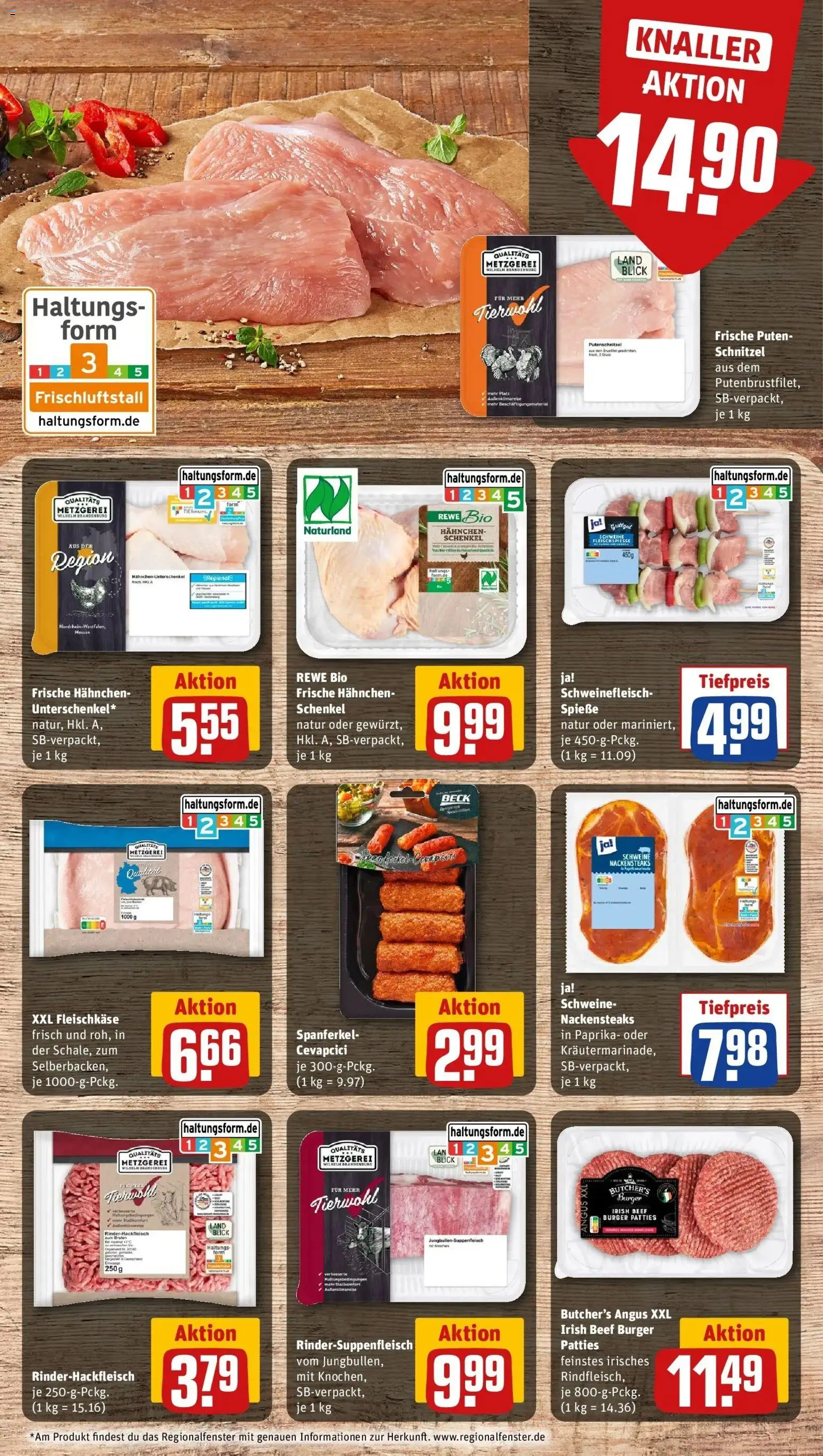 Rewe Prospekt Gießen	 – gültig ab 15.03.2026 | Seite: 10 | Produkte: Cevapcici, Spieße, Paprika, Putenschnitzel