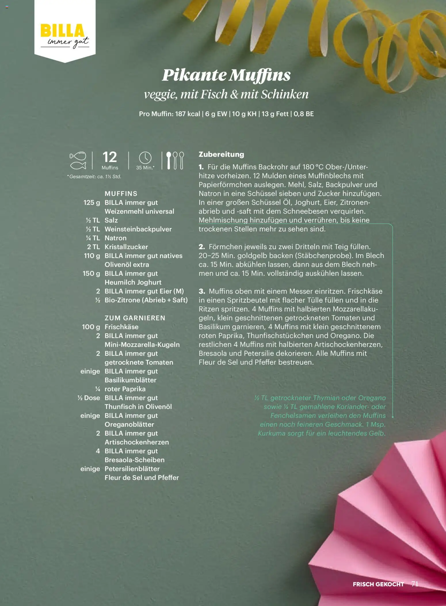 Billa  Frisch Gekocht gültig ab 01.01.2026 | Seite: 67 | Produkte: Salz, Pfeffer, Joghurt, Fisch