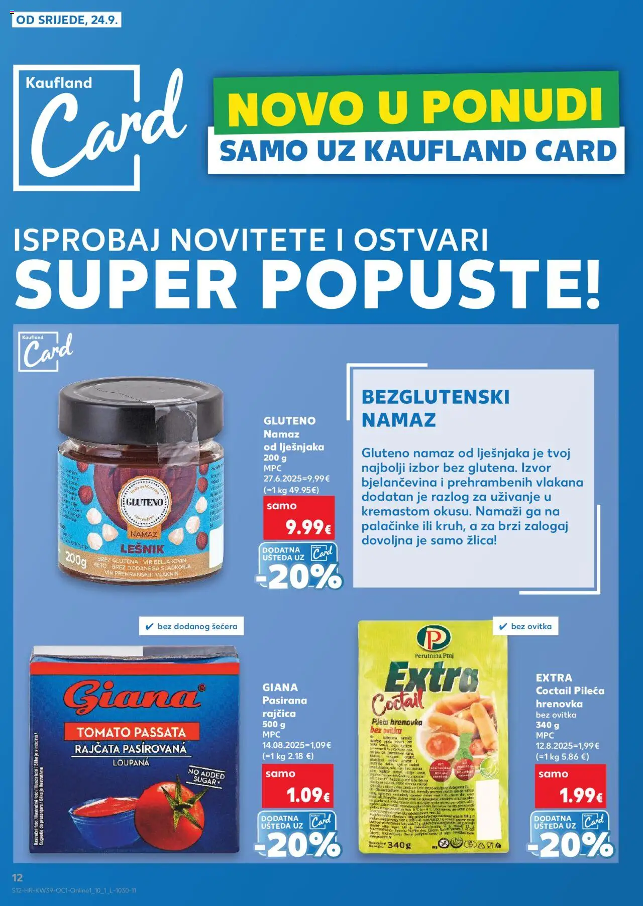 Kaufland HR akciós ujság - amely érvényes a következő dátumtól: 24.09.2025 | Oldal: 12