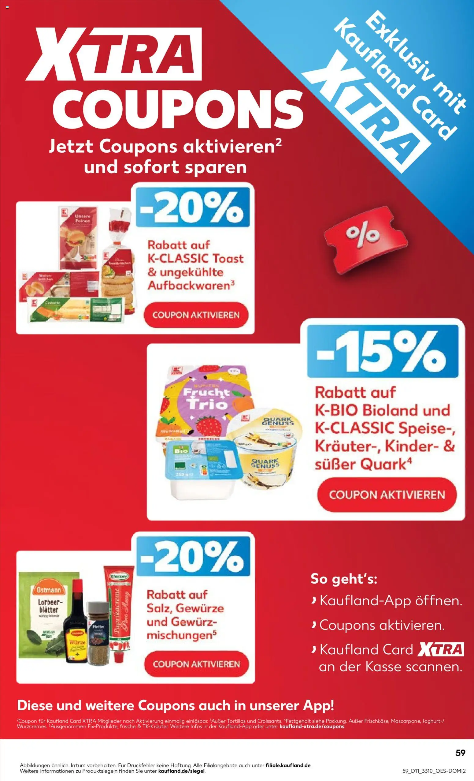 Kaufland Prospekt Leipzig	 – gültig ab 12.03.2026 | Seite: 59 | Produkte: Quark, Toast, Gewürze