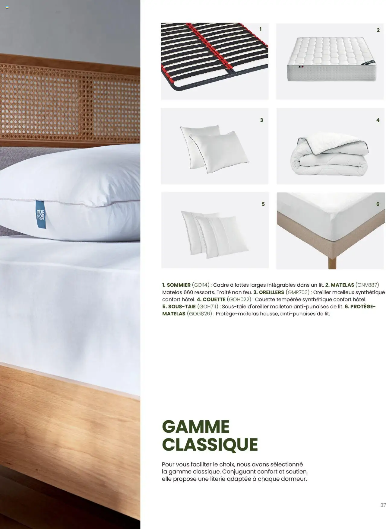  | Page: 37 | Produits: Matelas, Oreiller, Literie, Couette