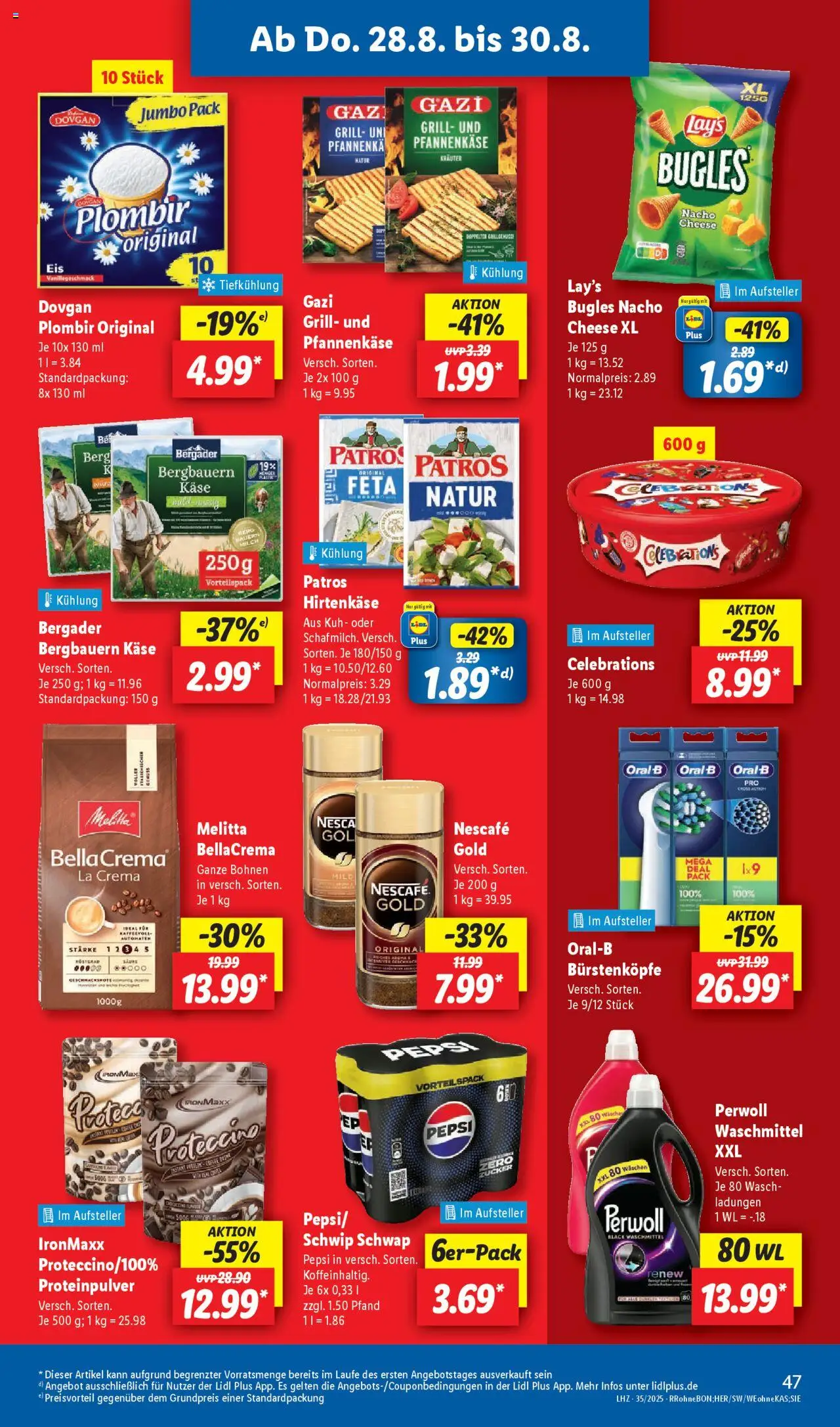 Lidl Prospekt Aarbergen - gültig ab dem 25.08.2025 | Seite: 63 | Produkte: Melitta, Perwoll, Schwip schwap, Patros