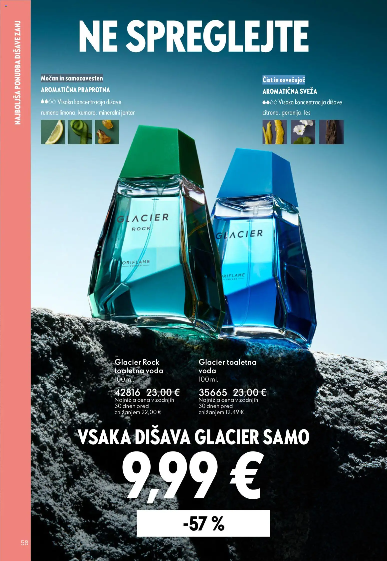 Novi Oriflame katalog ponudbe – veljaven od 11.03.2026 | Stran: 58 | Izdelki: Disava, Voda, Toaletna voda