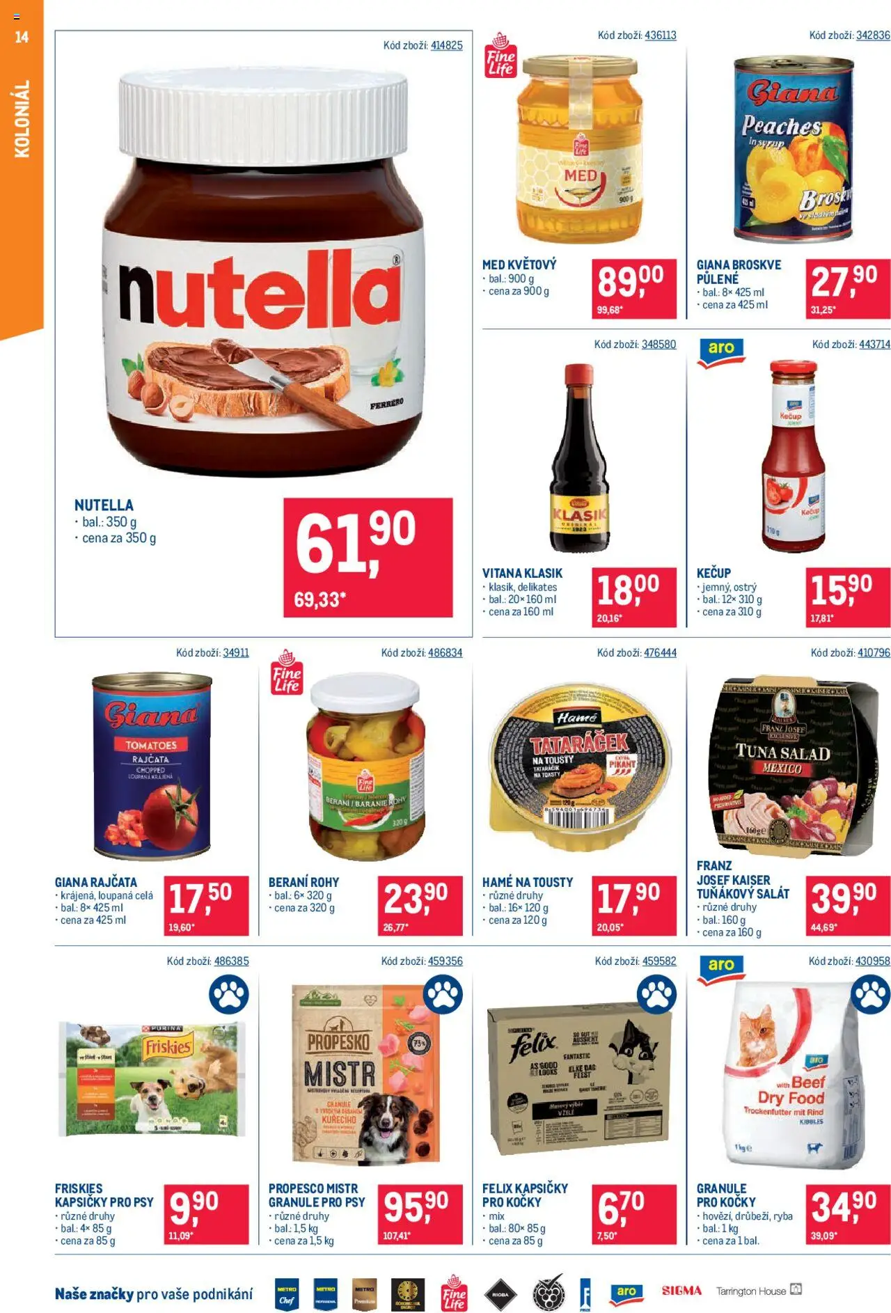 Makro leták - Maloobchod od 18.06.2025 | Strana: 14 | Produkty: Felix fantastic, Kečup, Salát, Broskve