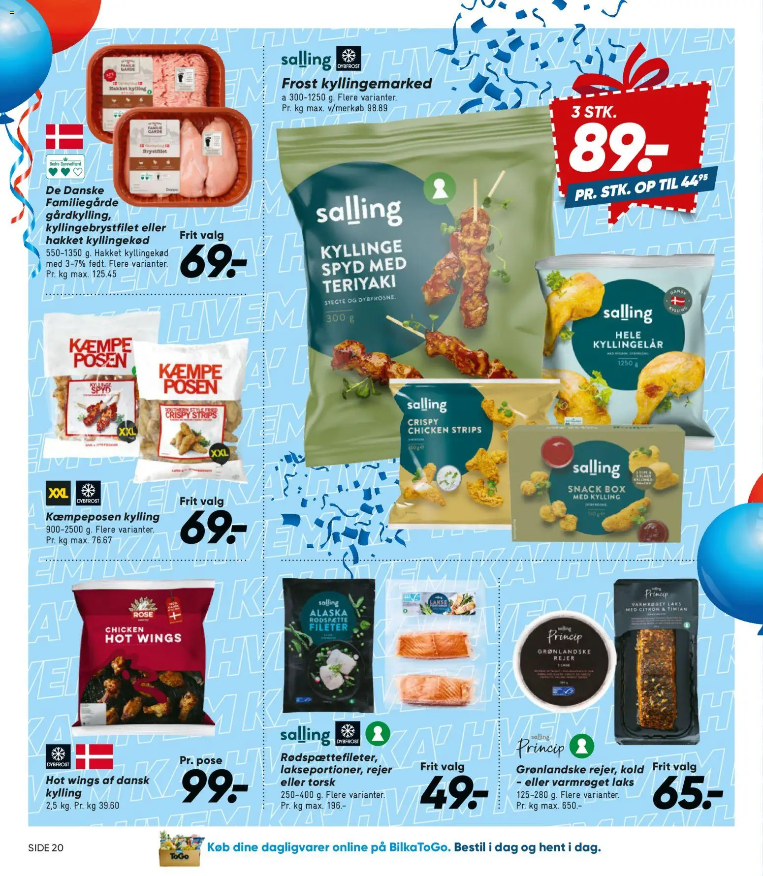 Bilka tilbudsavis – gyldig fra 30.01.2026 | Side: 24 | Produkter: Kyllingekød, Rejer, Timian, Torsk