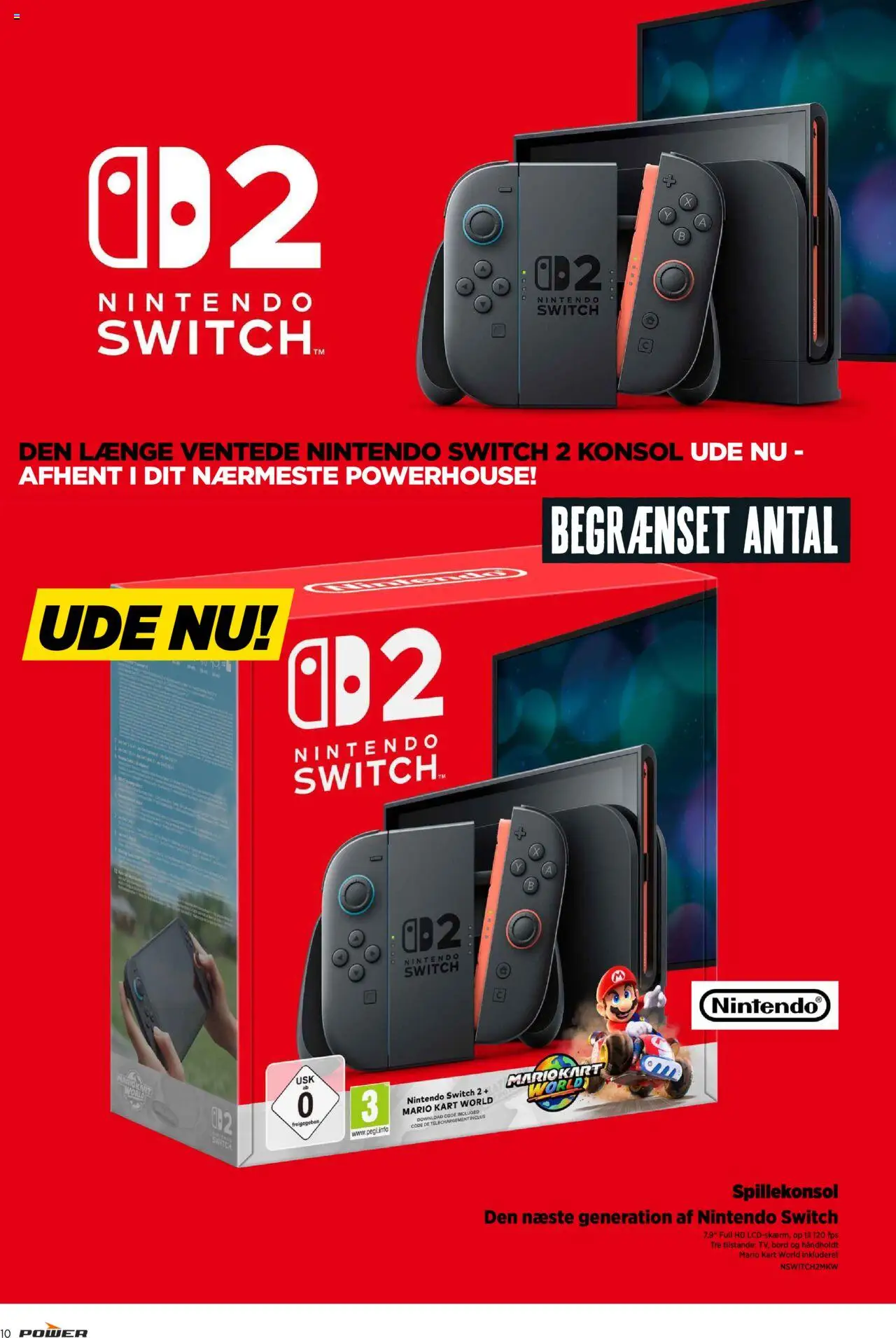 Power Tilbudsavis gyldig fra 20.06.2025 | Side: 10 | Produkter: Bord, Nintendo Switch, Spillekonsol