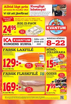 ICA Kvantum - Kungens Kurva - Förhandsvisning av reklamblad från butik ICA Kvantum aktuell från 27.10.2025