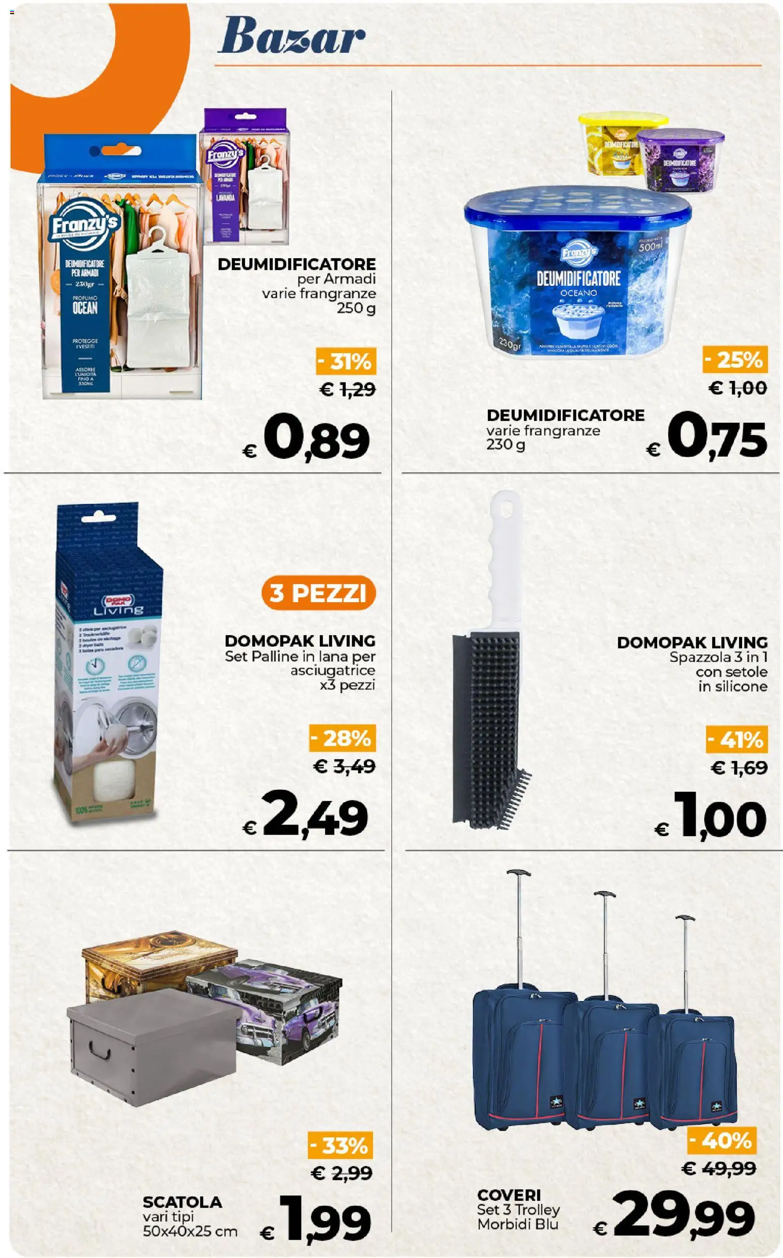 Volantino Ipercoop del 17.01.2026 | Pagina: 54 | Prodotti: Spazzola, Deumidificatore, Lavanda, Trolley