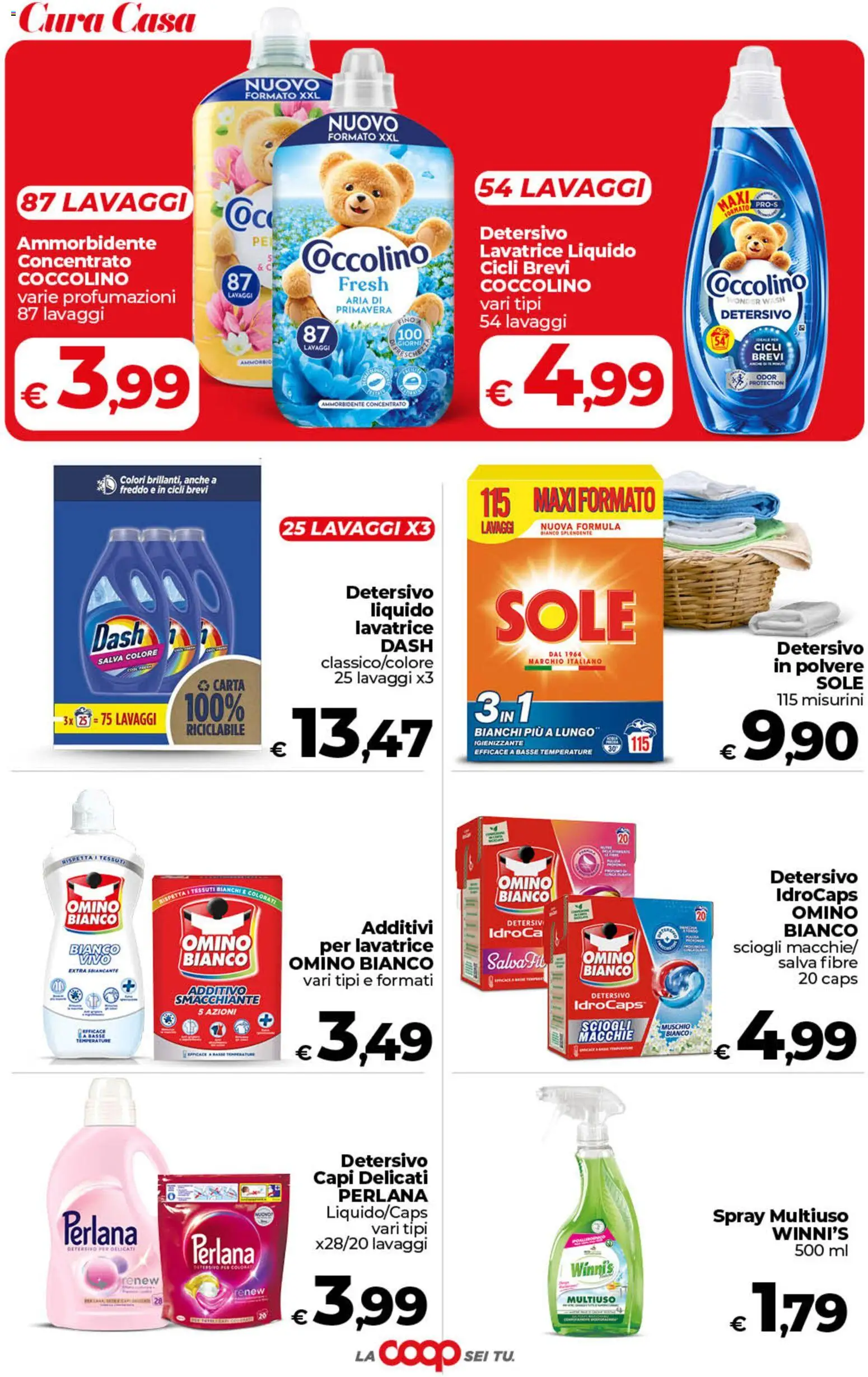Volantino COOP del 28.04.2026 | Pagina: 40 | Prodotti: Ammorbidente, Lavatrice