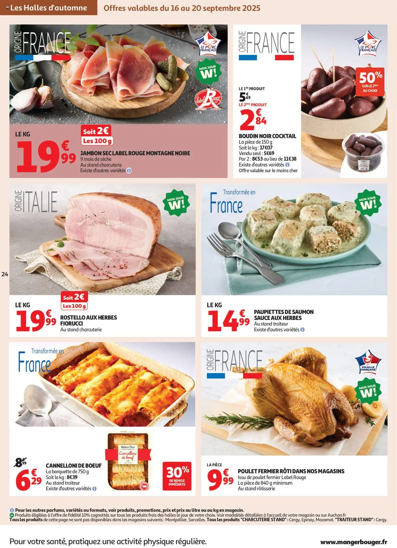  | Page: 24 | Produits: Volaille, Jambon, Porc, Saumon