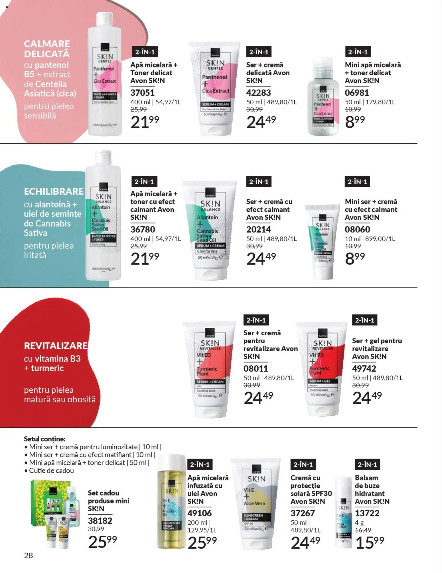 Noul catalog Avon – valabil de la 01.01.2026 | Pagină: 30 | Produse: Toner, Semințe, Cremă, Apă