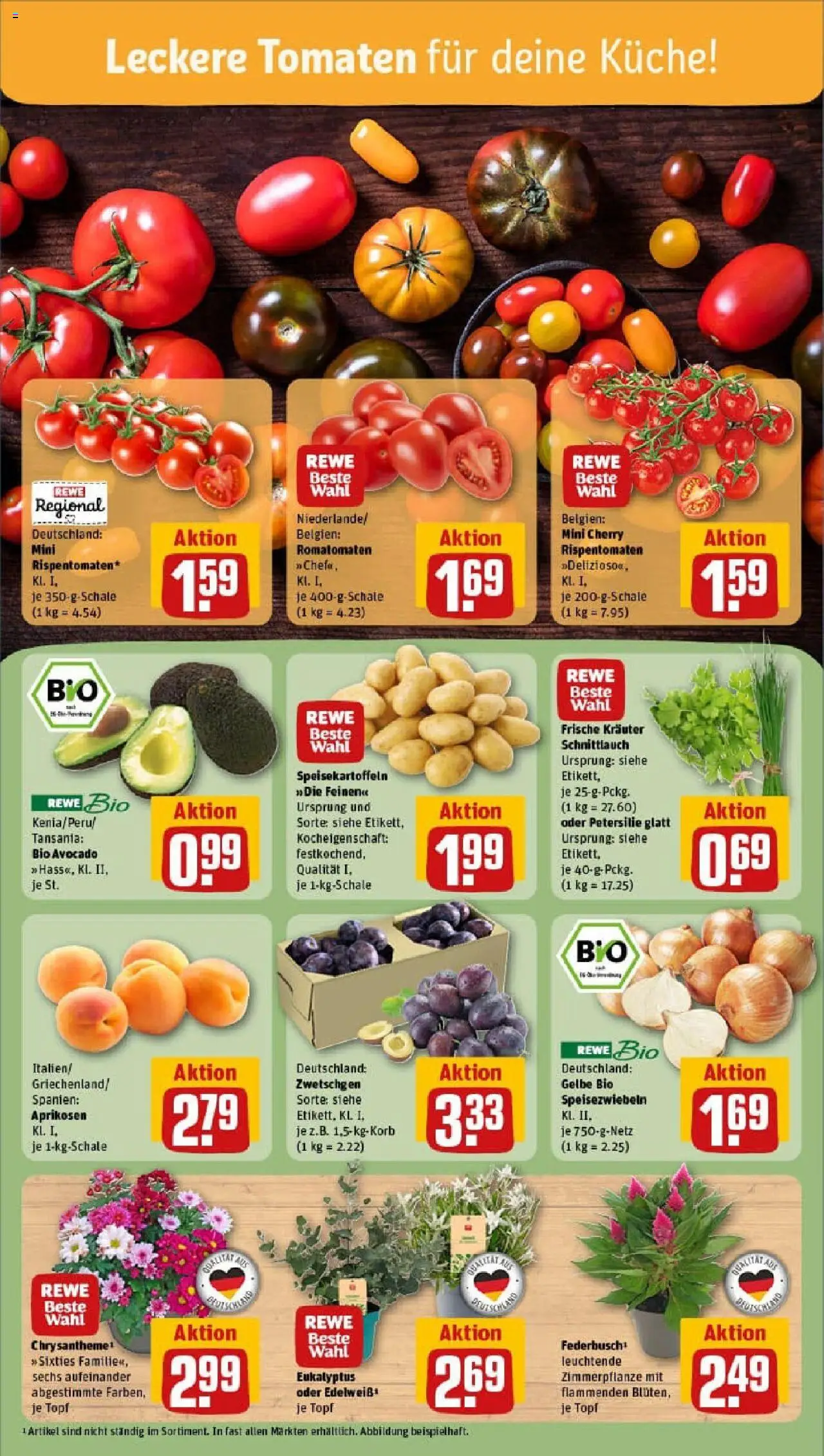 Rewe prospekt Wendeburg	 - gültig ab dem 13.07.2025 | Seite: 7 | Produkte: Küche, Tomaten, Avocado, Petersilie