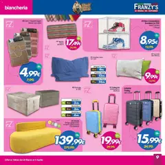Anteprima del volantino Franzy's volantino valido a partire dal 24.03.2026 | Pagina: 9 | Prodotti: Contenitore, Letto, Divano, Tappeto
