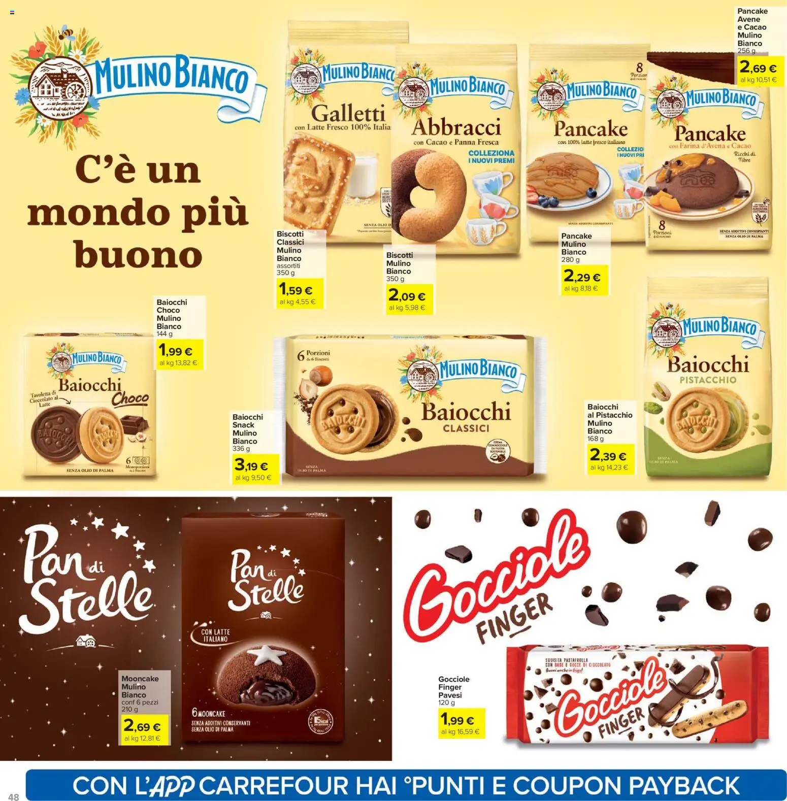Volantino Carrefour del 24.03.2026 | Pagina: 48 | Prodotti: Cioccolato, Panna, Biscotti, Farina