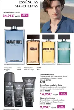 Pré-visualização Yves Rocher catálogo 5 válido de 31.03.2026 | Página: 59 | Produtos: Aftershave, Eau de toilette, Espuma de barbear, Creme
