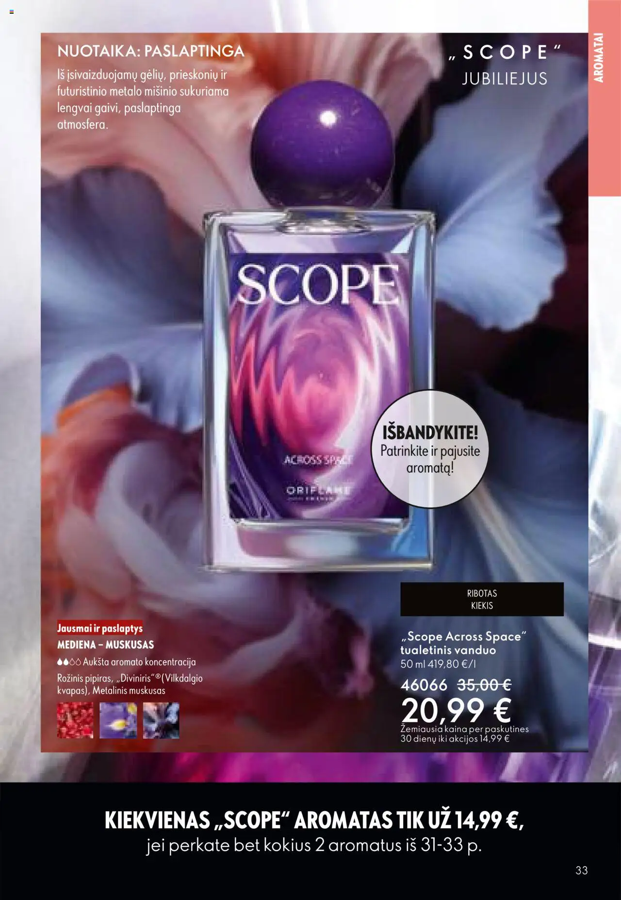 Oriflame - Katalogas 12 2025│galioja nuo 24.08.2025 | Puslapis: 33 | Prekių: Tualetinis vanduo