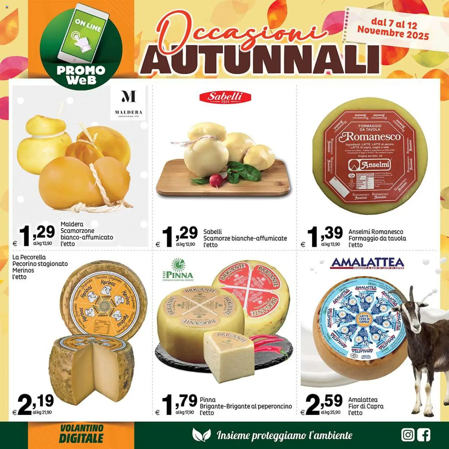 Volantino Elite Supermercati del 07.11.2025 | Pagina: 5 | Prodotti: Latte, Formaggio, Peperoncino, Pecorino