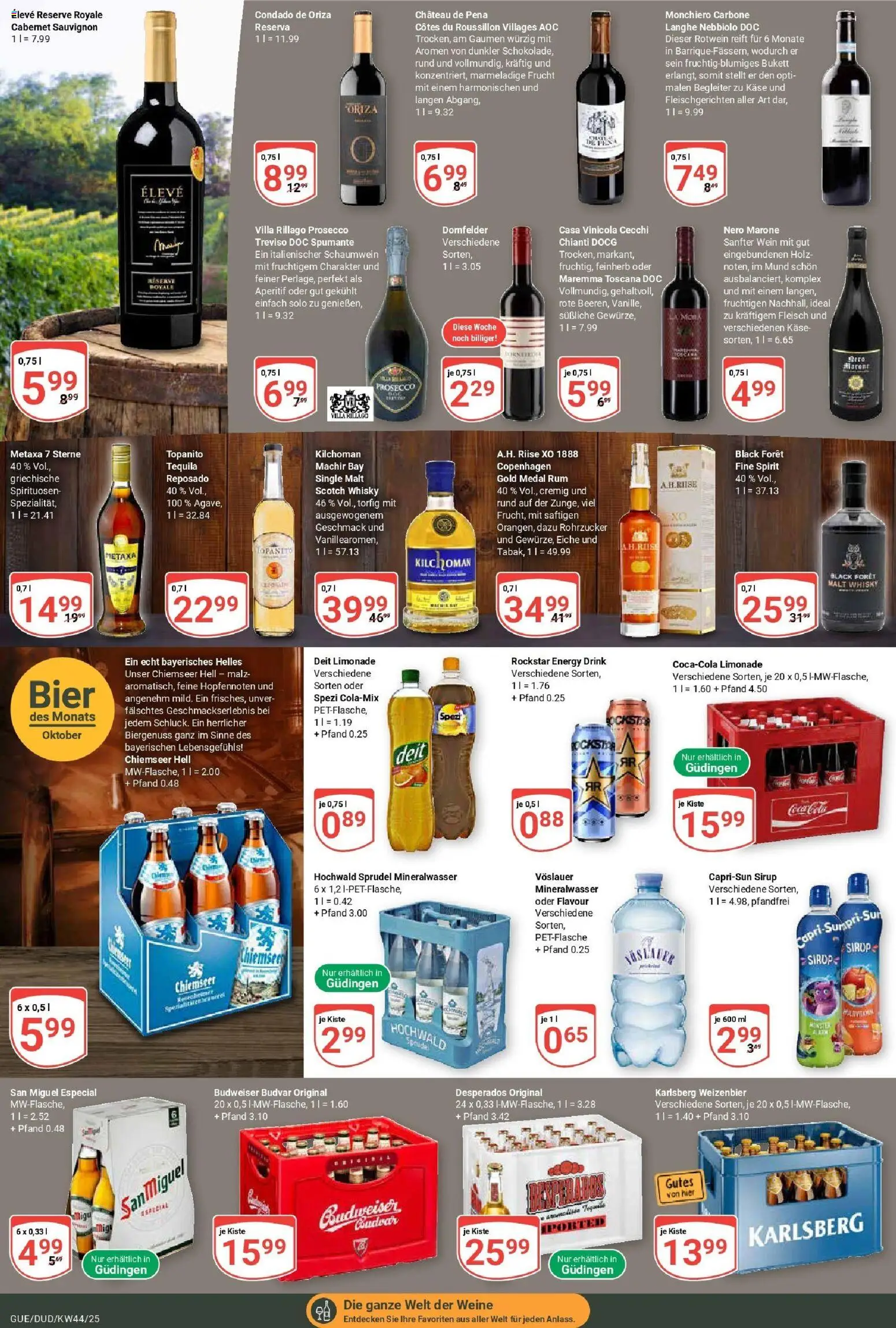 Globus prospekt Saarbrücken-Güdingen	 – gültig ab 26.10.2025 | Seite: 16 | Produkte: Energy, Prosecco, Budweiser, Fleisch