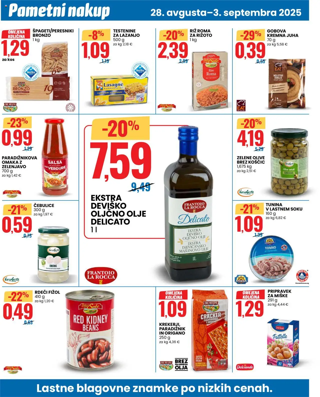 Eurospin katalog │ velja od 28.08.2025 | Stran: 8 | Izdelki: Oljčno olje, Juha, Tuna, Olje