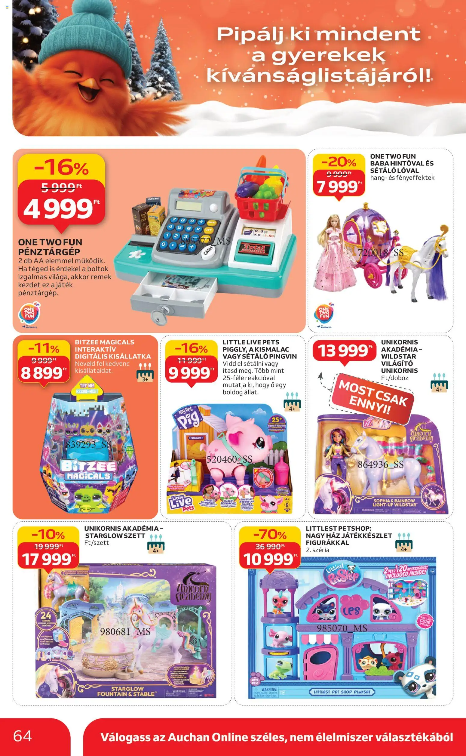 Auchan akciós ujság - amely érvényes a következő dátumtól: 04.12.2025 | Oldal: 64