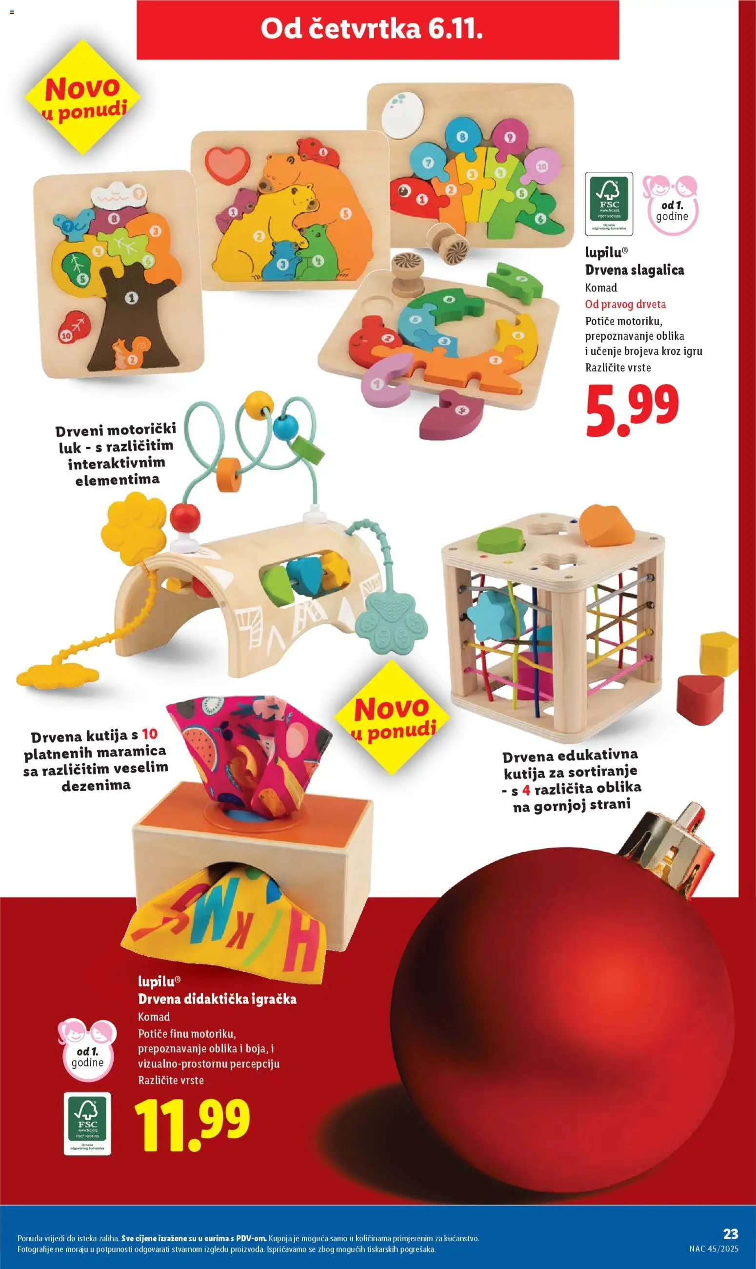 Lidl katalog | vrijedi od 06.11.2025 | Stranica: 23 | Proizvodi: Kutija, Luk