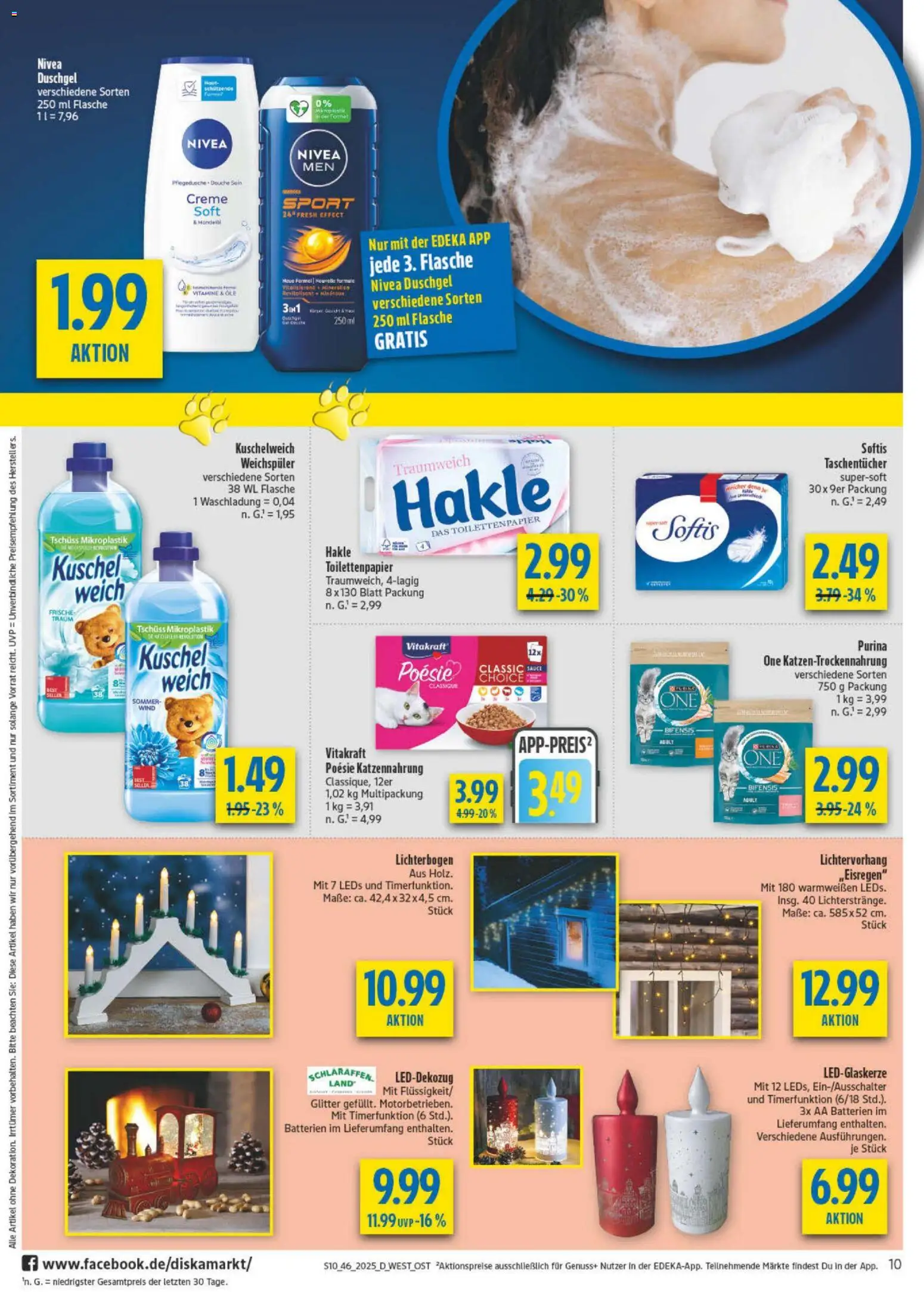 Diska - Diska Angebote Sachsen-Thüringen KW46 – gültig ab 10.11.2025 | Seite: 10 | Produkte: Batterien, Kuschelweich, Weichspüler, Toilettenpapier