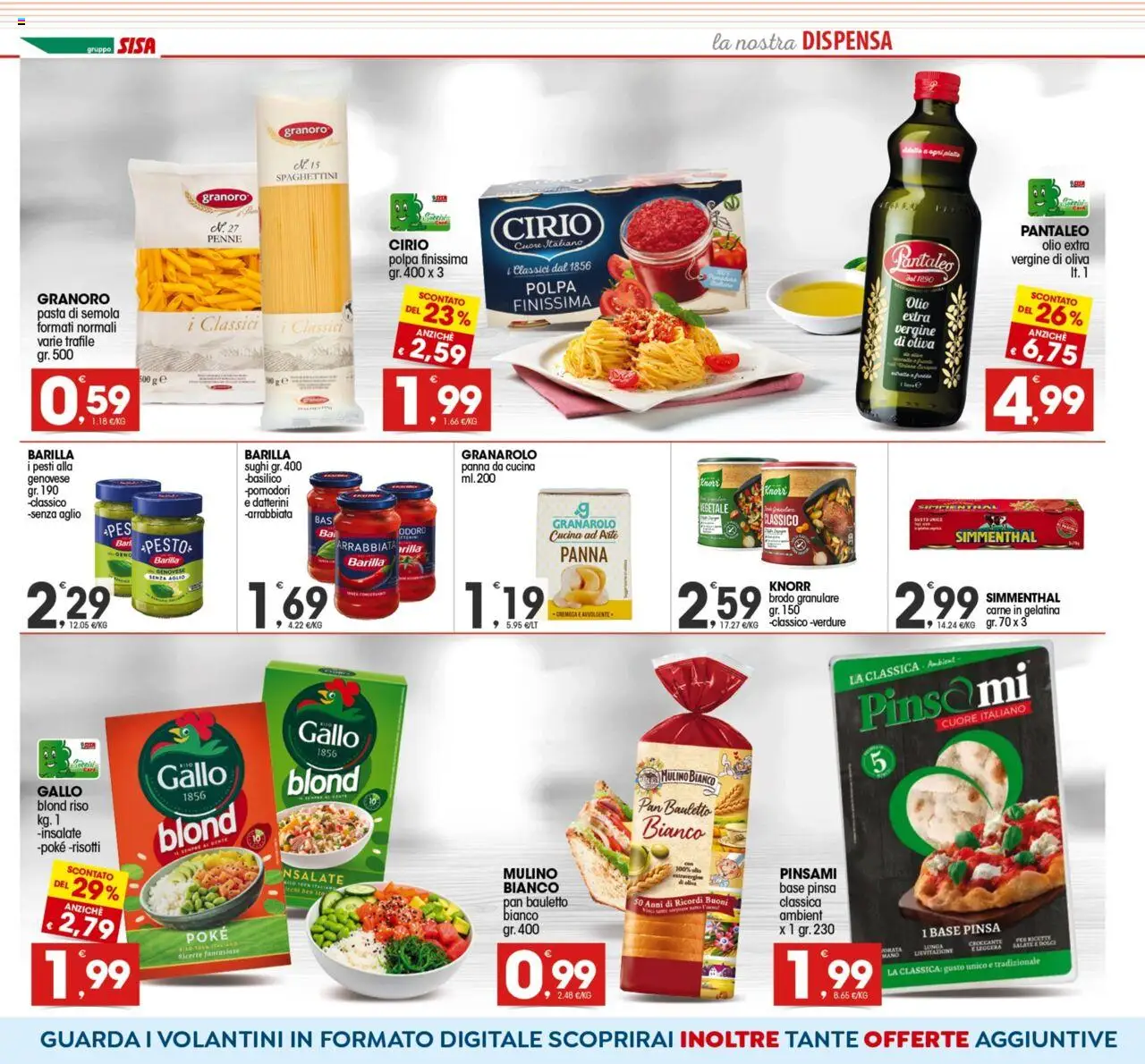 Volantino SISA del 21.08.2025 | Pagina: 6 | Prodotti: Pomodori, Pesto, Basilico, Penne