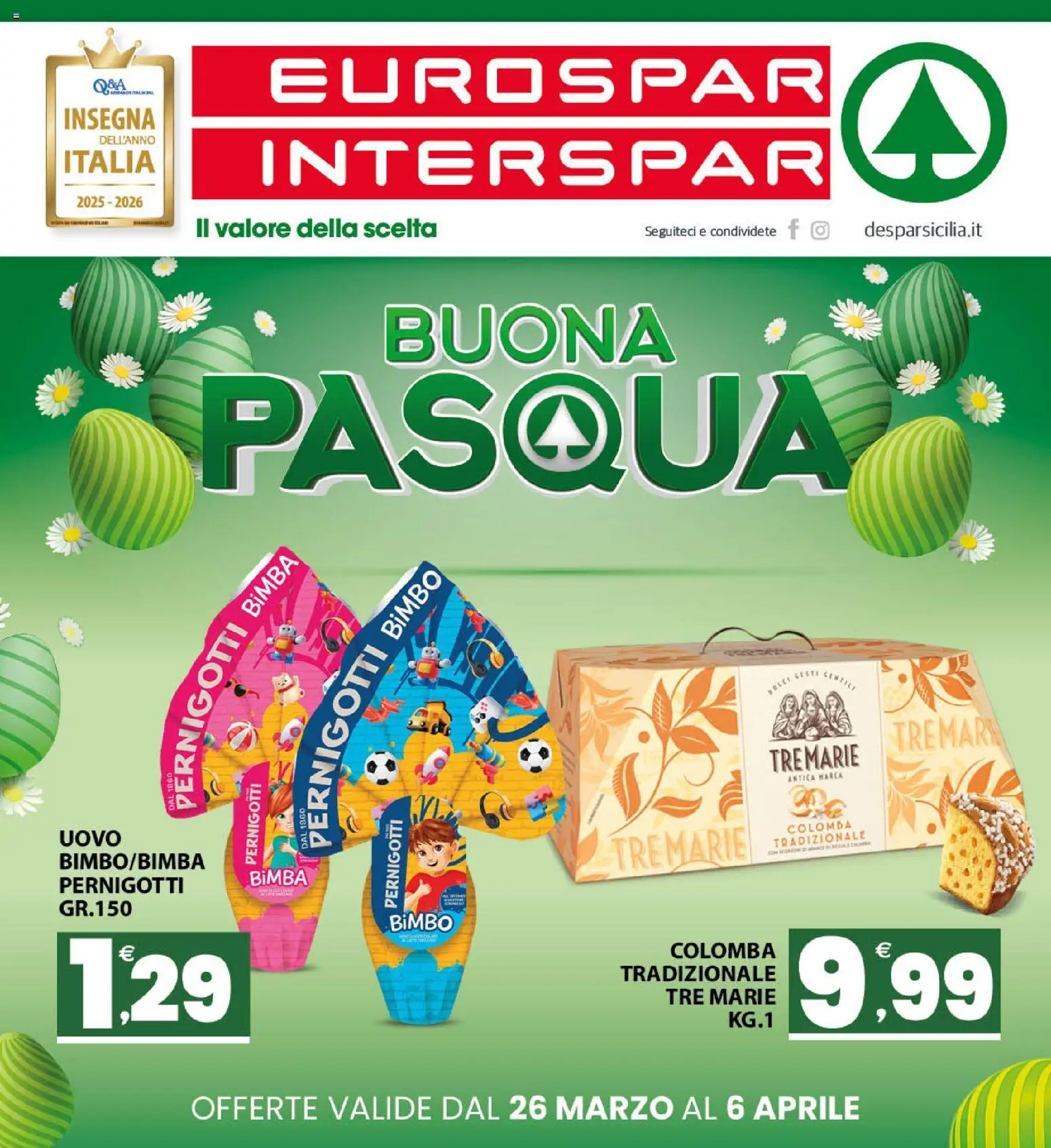 Volantino Eurospar del 26.03.2026 | Pagina: 1