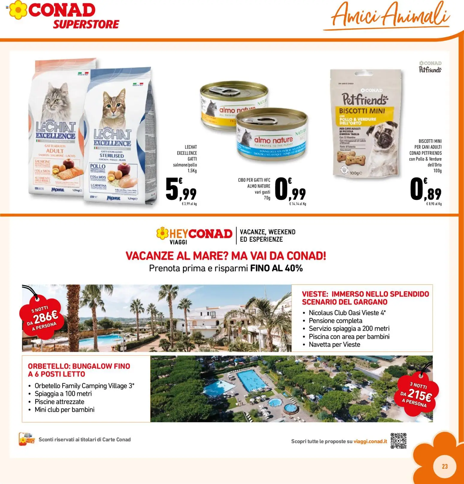 Volantino Conad del 03.01.2026 | Pagina: 23 | Prodotti: Pollo, Salmone, Biscotti, Verdure