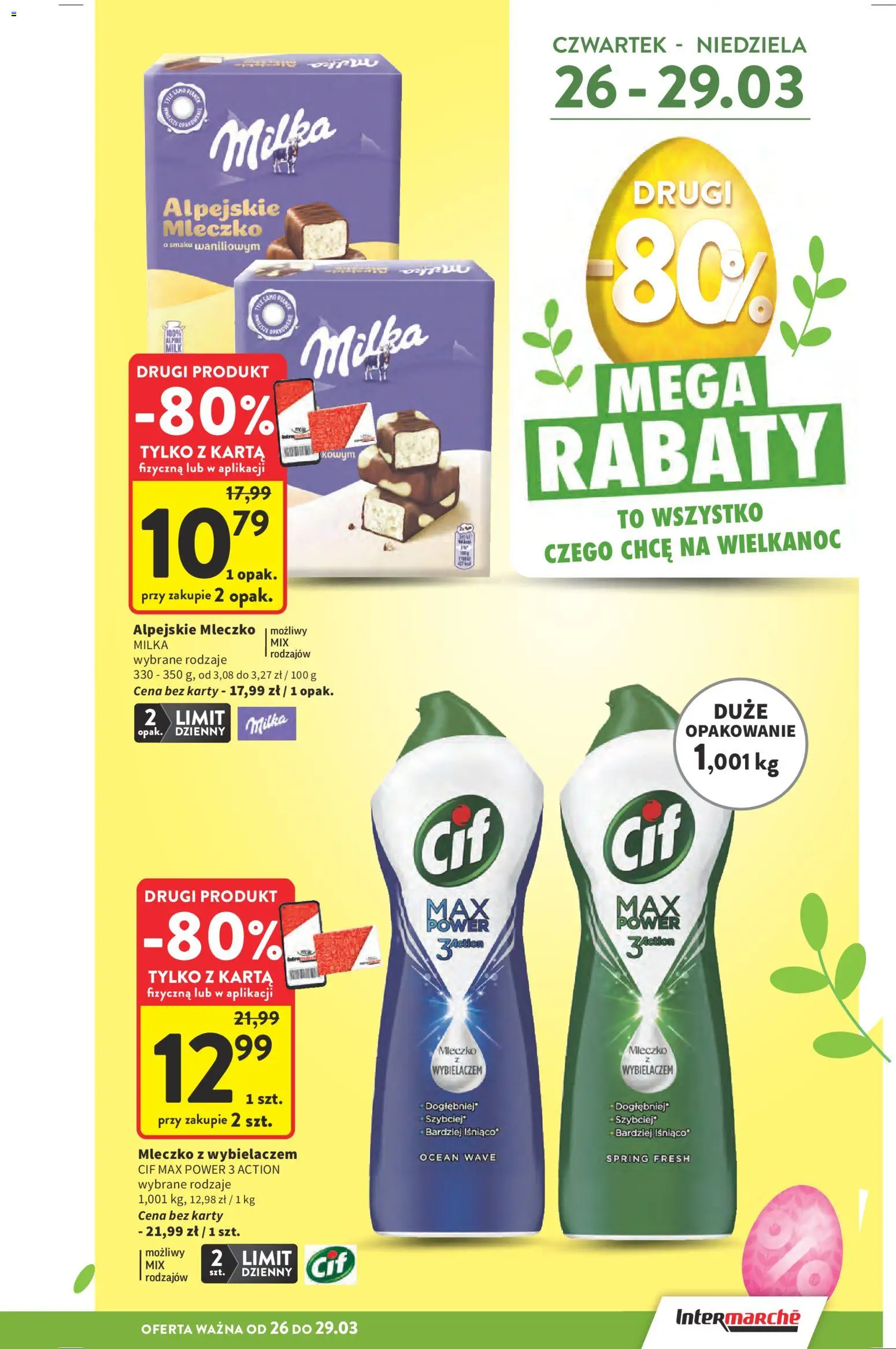 Intermarche gazetka od 26.03.2026 | Strona: 5 | Produkty: Karta, Milka