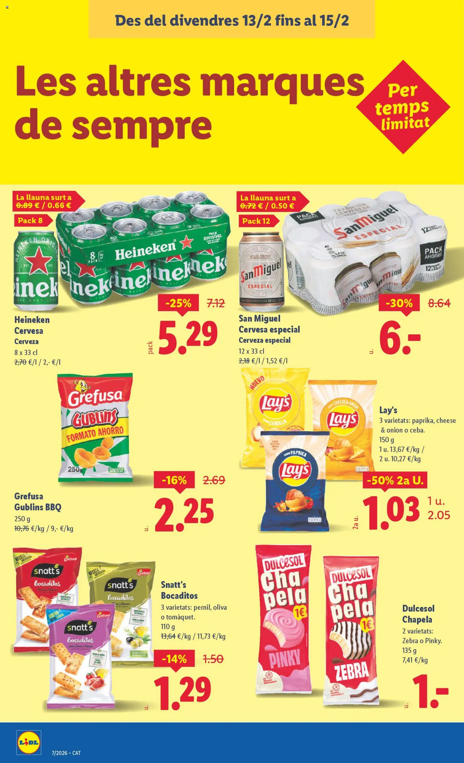 Lidl folleto │ válido desde el 09.02.2026 | Página: 36 | Productos: Cerveza, Παγωμένο τσάι, Σπανάκι