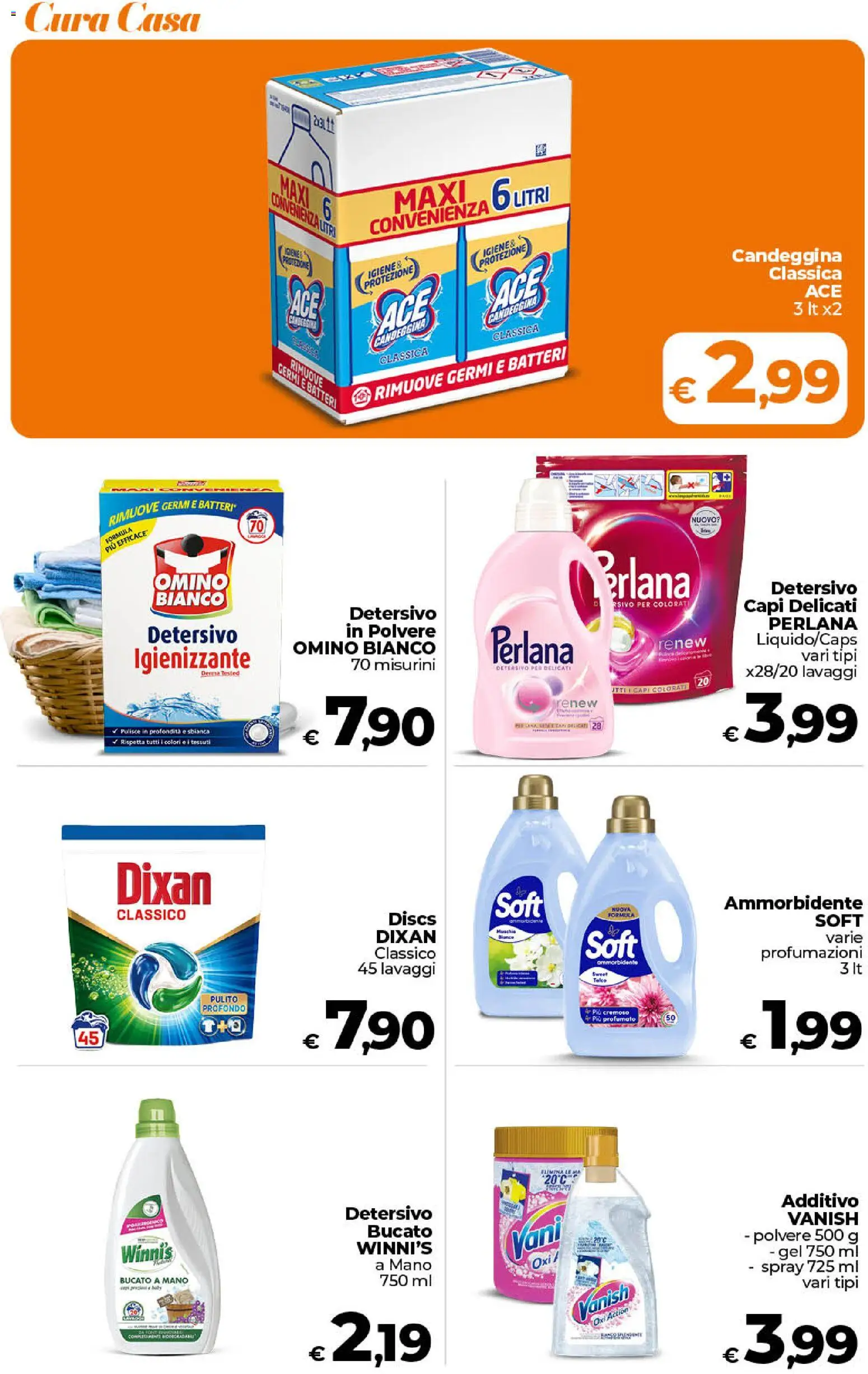 Volantino Ipercoop del 17.04.2026 | Pagina: 47 | Prodotti: Detersivo in polvere, Ammorbidente, Candeggina