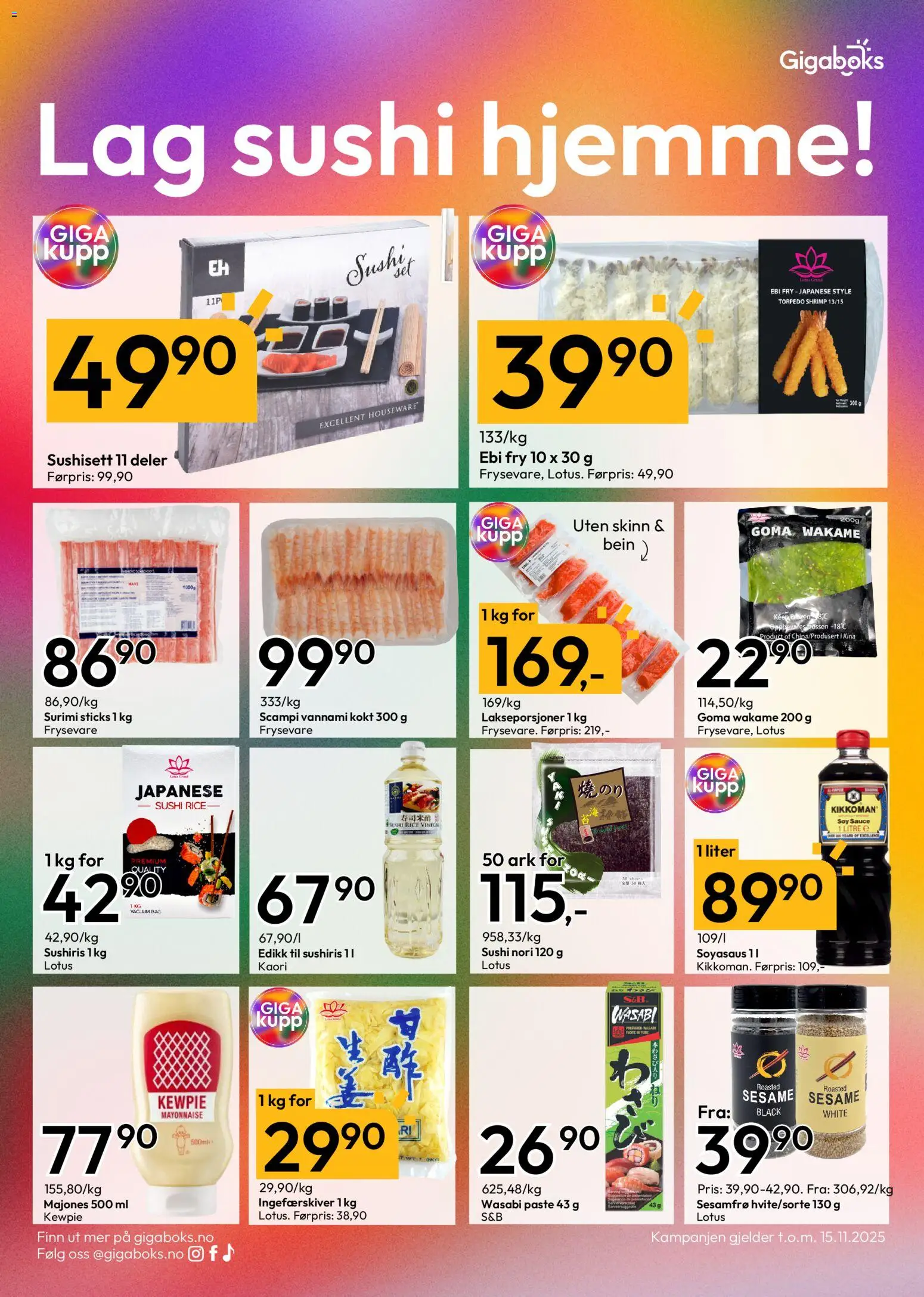 {H1} | Side: 5 | Produkter: Kubb, Majones, Суміш дитяча, Målarfärg