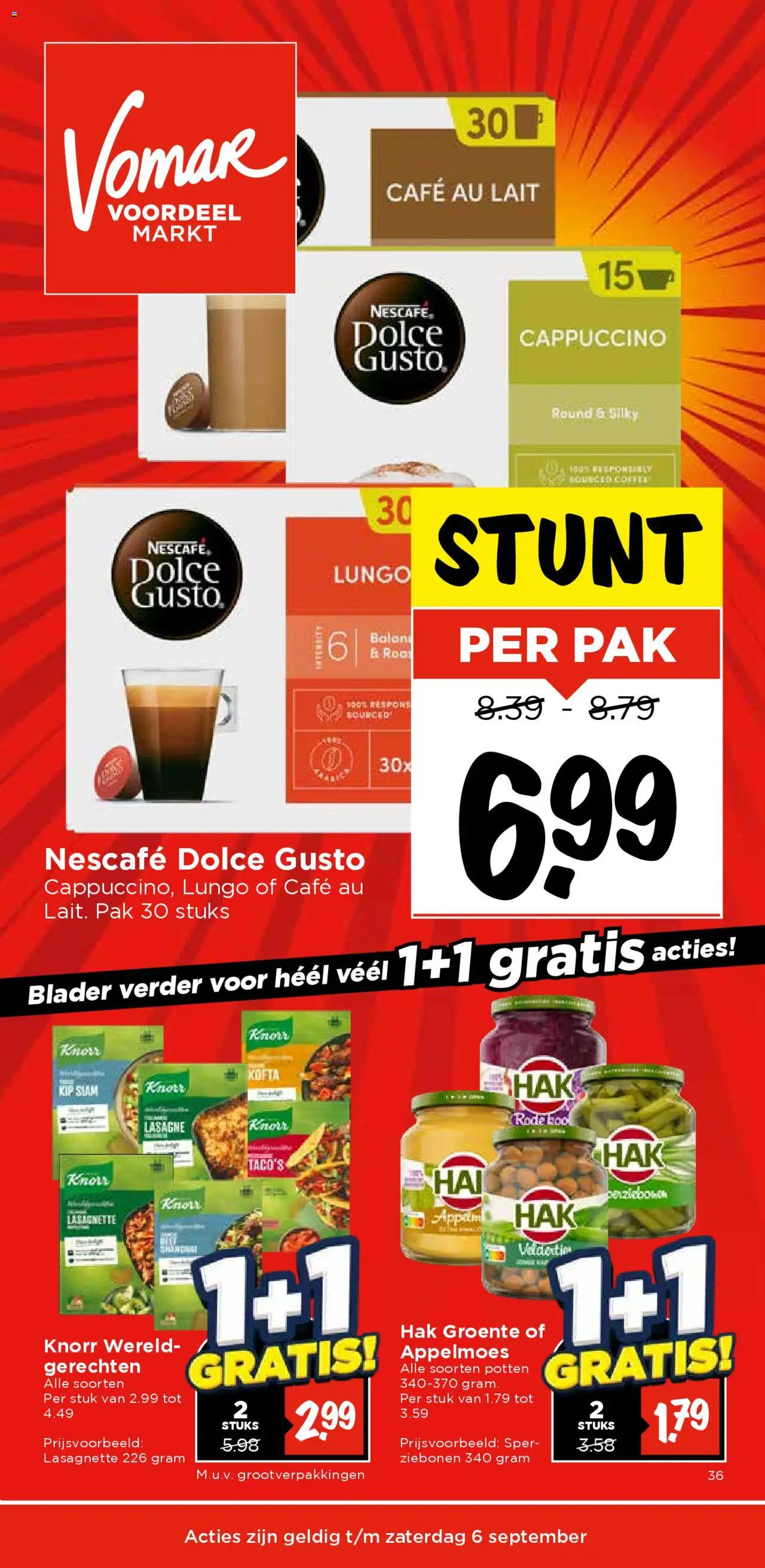  | Pagina: 1 | Producten: Lasagne, Kip, Nescafe, Cappuccino