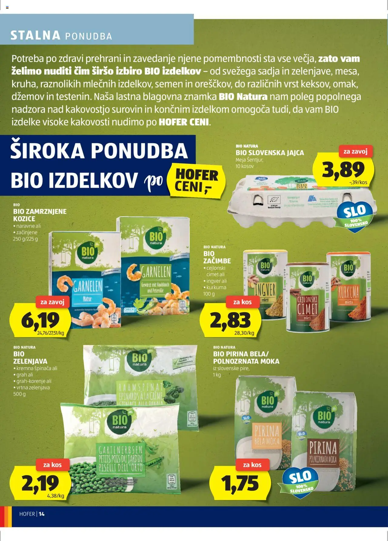 Hofer SI katalog | vrijedi od 04.09.2025 | Stranica: 14 | Proizvodi: Grah, Kurkuma, Kozice