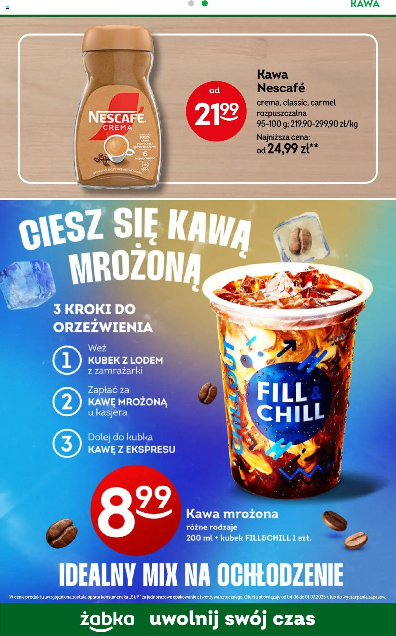 Żabka Gazetka od 04.06.2025 | Strona: 91 | Produkty: Nescafe, Kawa mrozona, Kawa