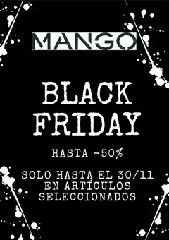 Vista previa Mango Black Friday válido desde el 26.11.2025