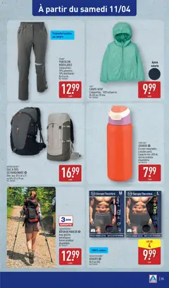 Aldi - Prévisualisation de Aldi - Catalogue de la semaine 15 valide à partir de 08.04.2026 | Page: 39 | Produits: Sac, Coton, Pantalon, Sac à dos