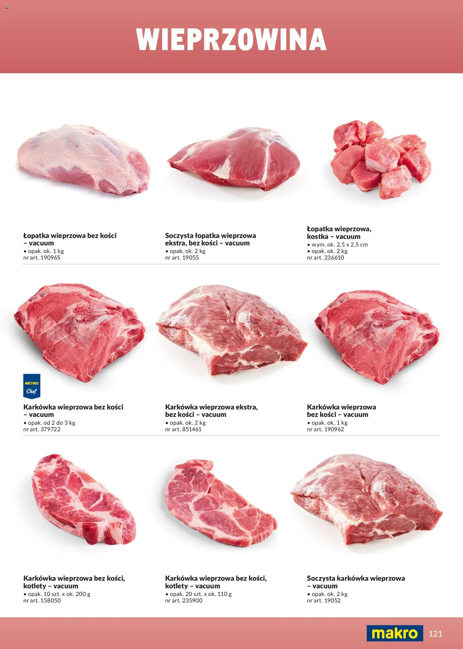 Makro Gazetka - Ultra fresh od 01.03.2026 | Strona: 121 | Produkty: Karkówka wieprzowa, Łopatka wieprzowa, Wieprzowina, Kotlety