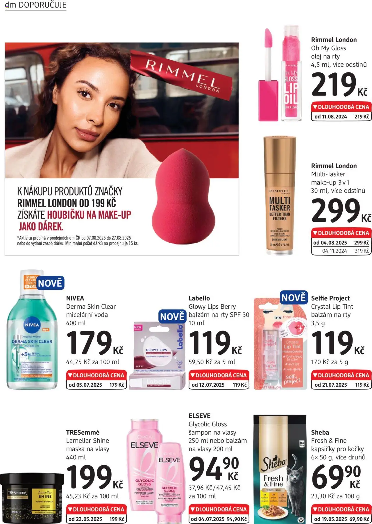 dm drogerie leták od 07.08.2025 | Strana: 16 | Produkty: Makeup, Olej, Sheba, Maska na vlasy